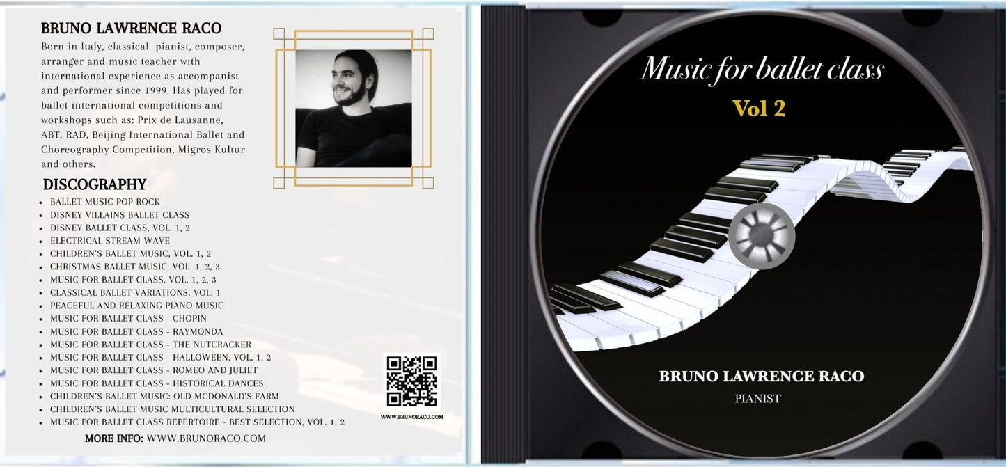 Music for Ballet Class, Vol. 2 - CD for Ballet Dance training
