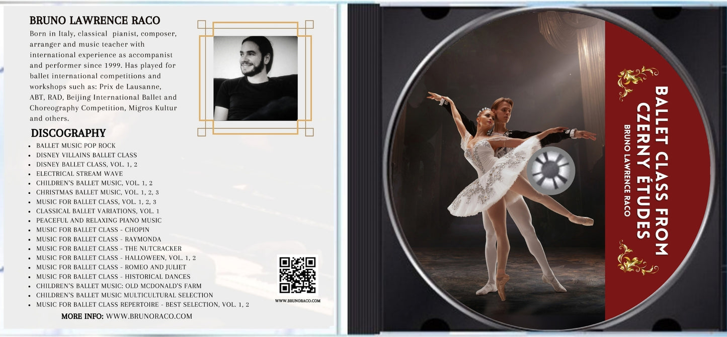 Ballet Class from Czerny Études and Best Works - CD for Ballet Dance training