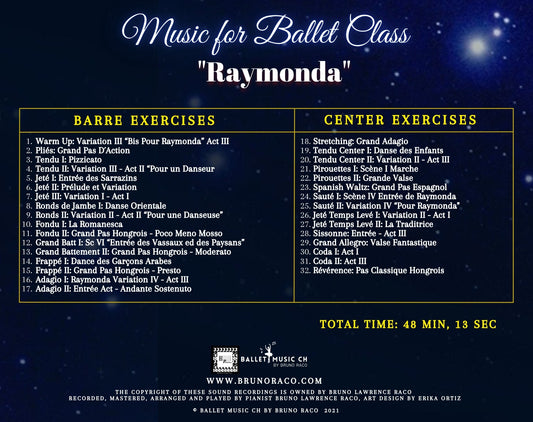 Música para la clase de ballet de Raymonda - CD