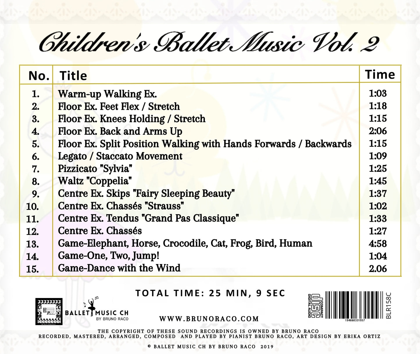 Musica di balletto per bambini, Vol. 2 - CD