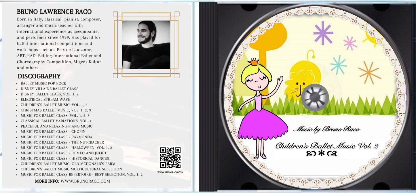 Children's Ballet Music, Vol. 2 - CD for Ballet Dance training