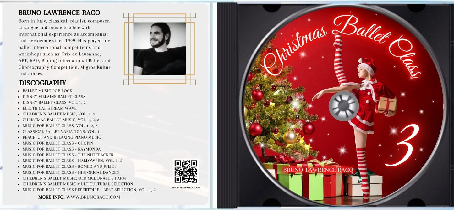 Christmas Ballet Class, Vol. 3 - CD for Ballet Dance training