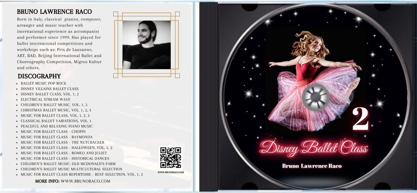Disney Ballet Class, Vol. 2 - CD for Ballet Dance training