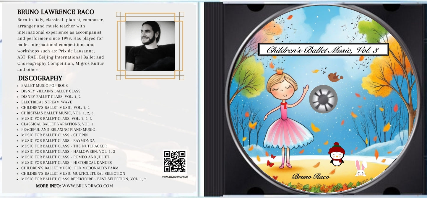 Children's Ballet Music, Vol. 3 - CD for Ballet Dance training