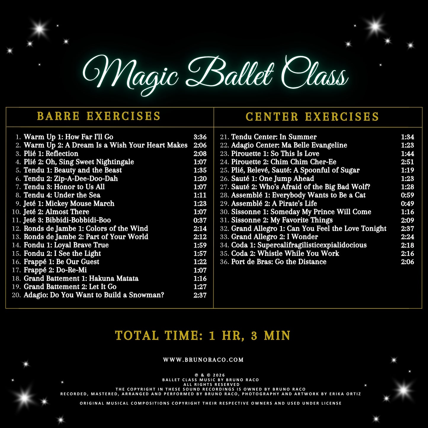 Magic Ballet Class - CD for Ballet Dance training