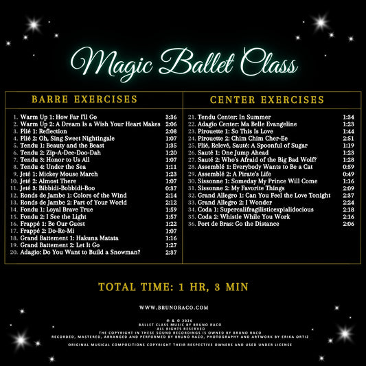 Magic Ballet Class - CD for Ballet Dance training