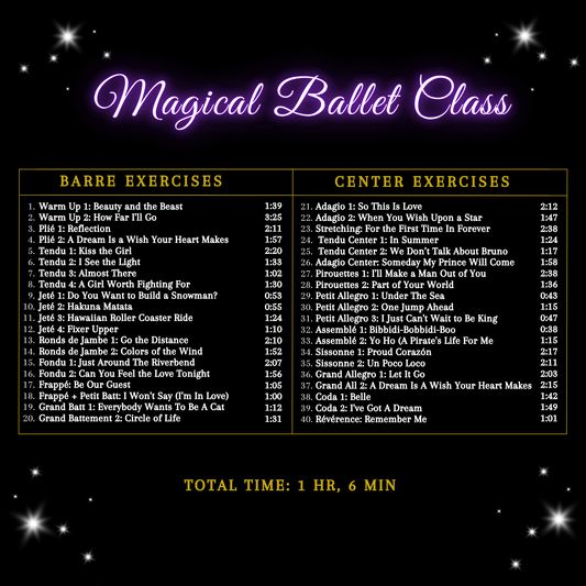 Magical Ballet Class - CD for Ballet Dance training