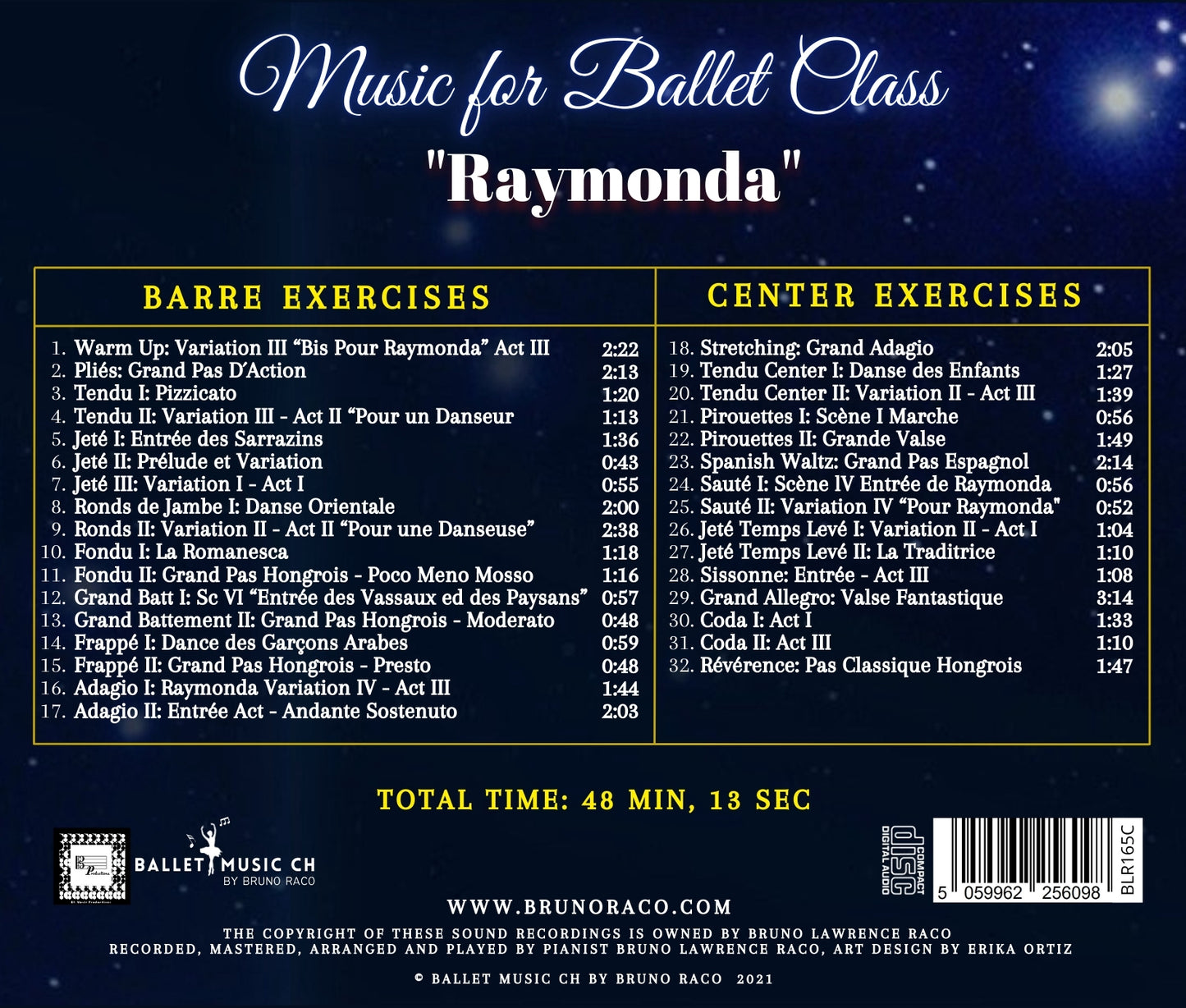 Música para la clase de ballet de Raymonda - CD