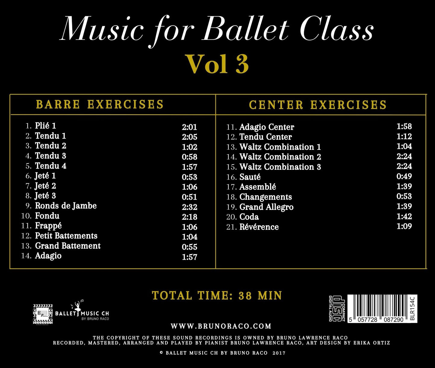 Musik für den Ballettunterricht, Band 3 - CD