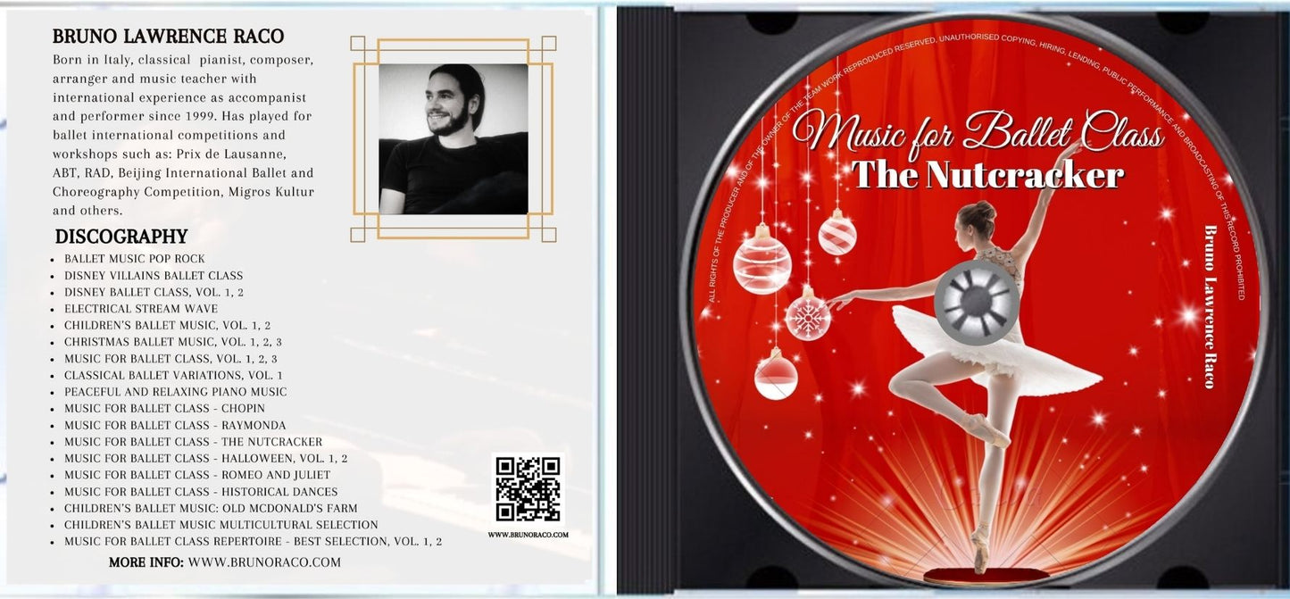 Nutcracker Ballet Class Music - CD for Ballet Dance training
