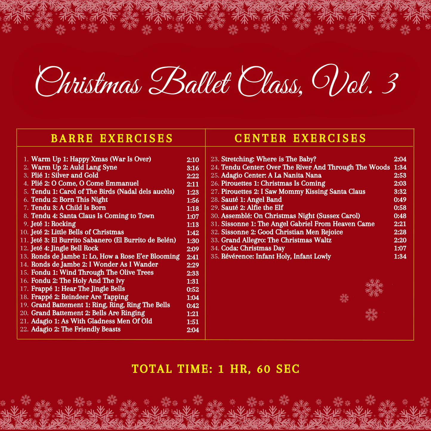 Christmas Ballet Class, Vol. 3 - CD