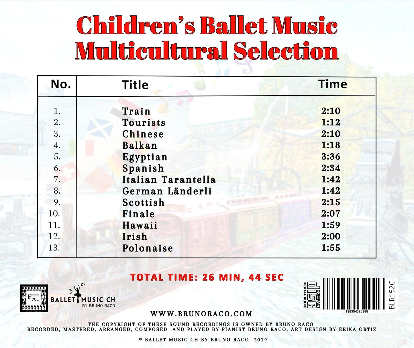 Children's Ballet Music Multicultural Selections - CD