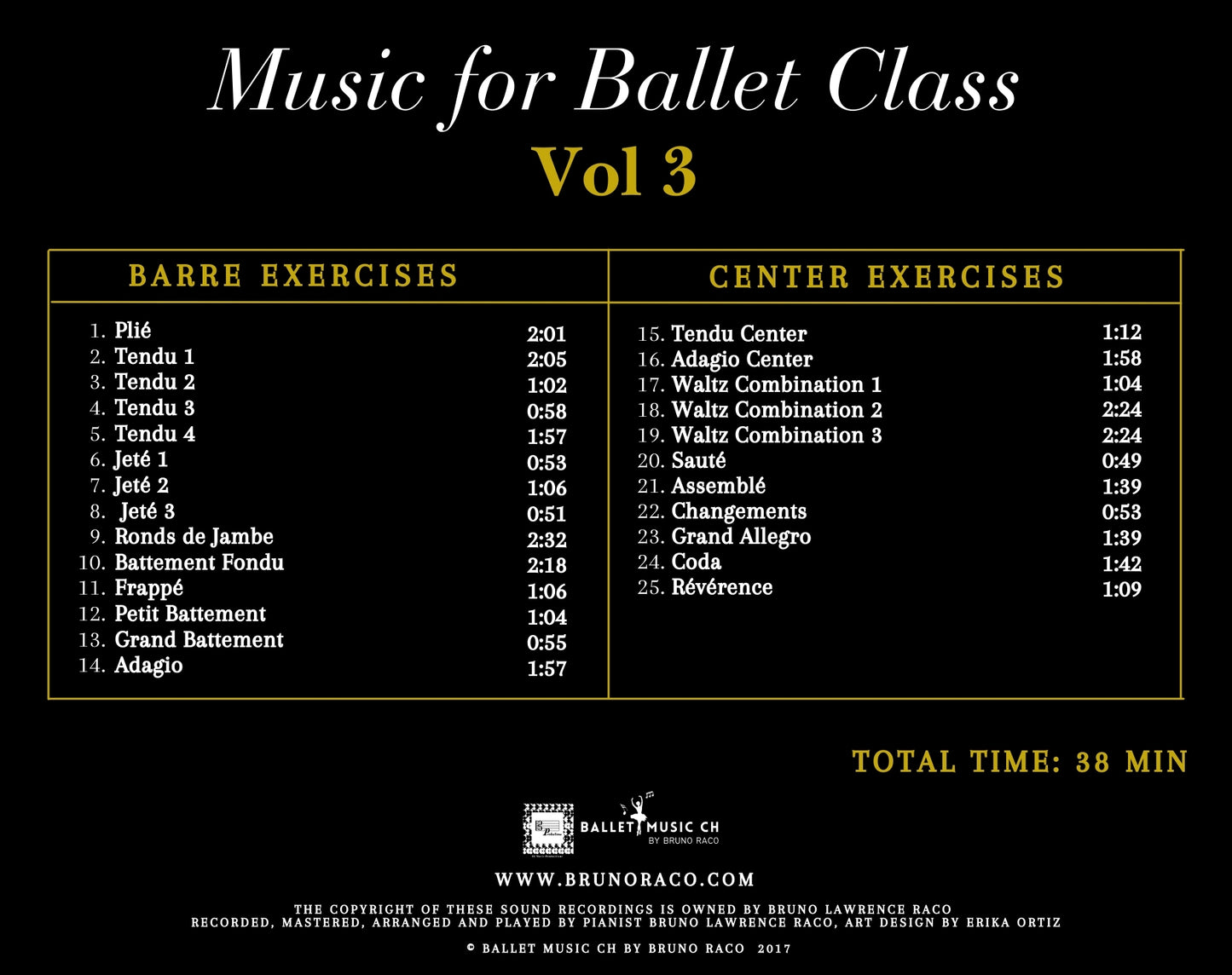 Música para la clase de ballet, vol. 3 - CD