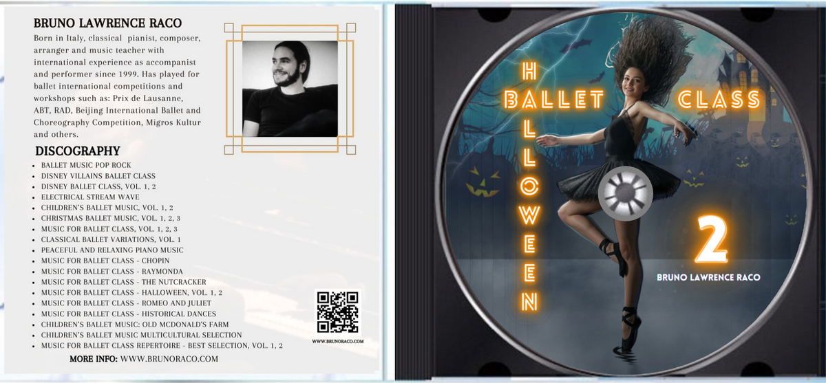 Halloween Ballet Class, Vol. 2 - CD for Ballet Dance training