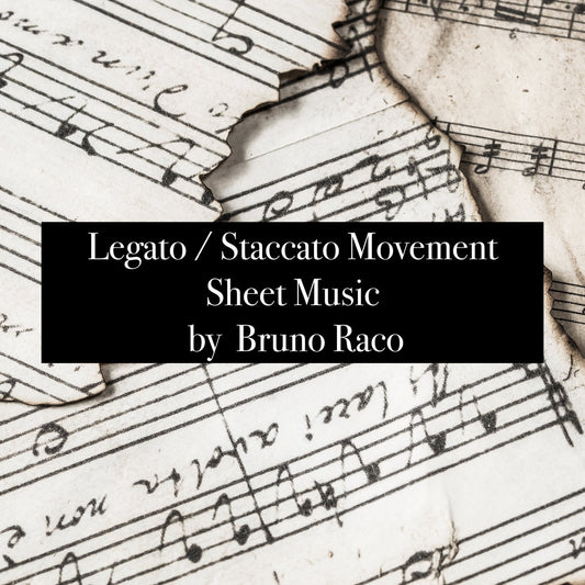 Sheet music for "Legato / Staccato Movement" - 1 lead sheet (PDF)