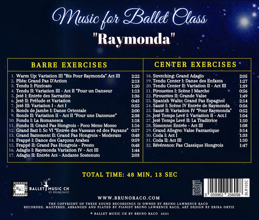 Musica del balletto Raymonda per danza classica - CD